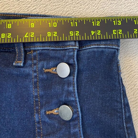 Loft Womens Jeans Size 25/0 High Waist Skinny Classic Button Fly Blue Denim - Picture 6 of 13